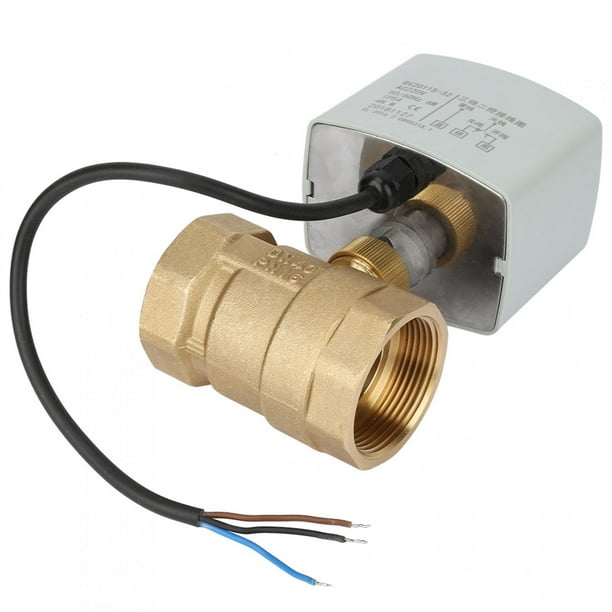 2 Way Motorized Ball Valve 5-95℃ Medium Temperature 25s Action time AC 220V Electric Ball Valve for Solar Energy Building Automation Systems 2 Way Motorized Ball Valve 5-95℃ Medium Temperature 25s Action time AC 220V Electric Ball Valve for Solar Energy Building Automation Systems